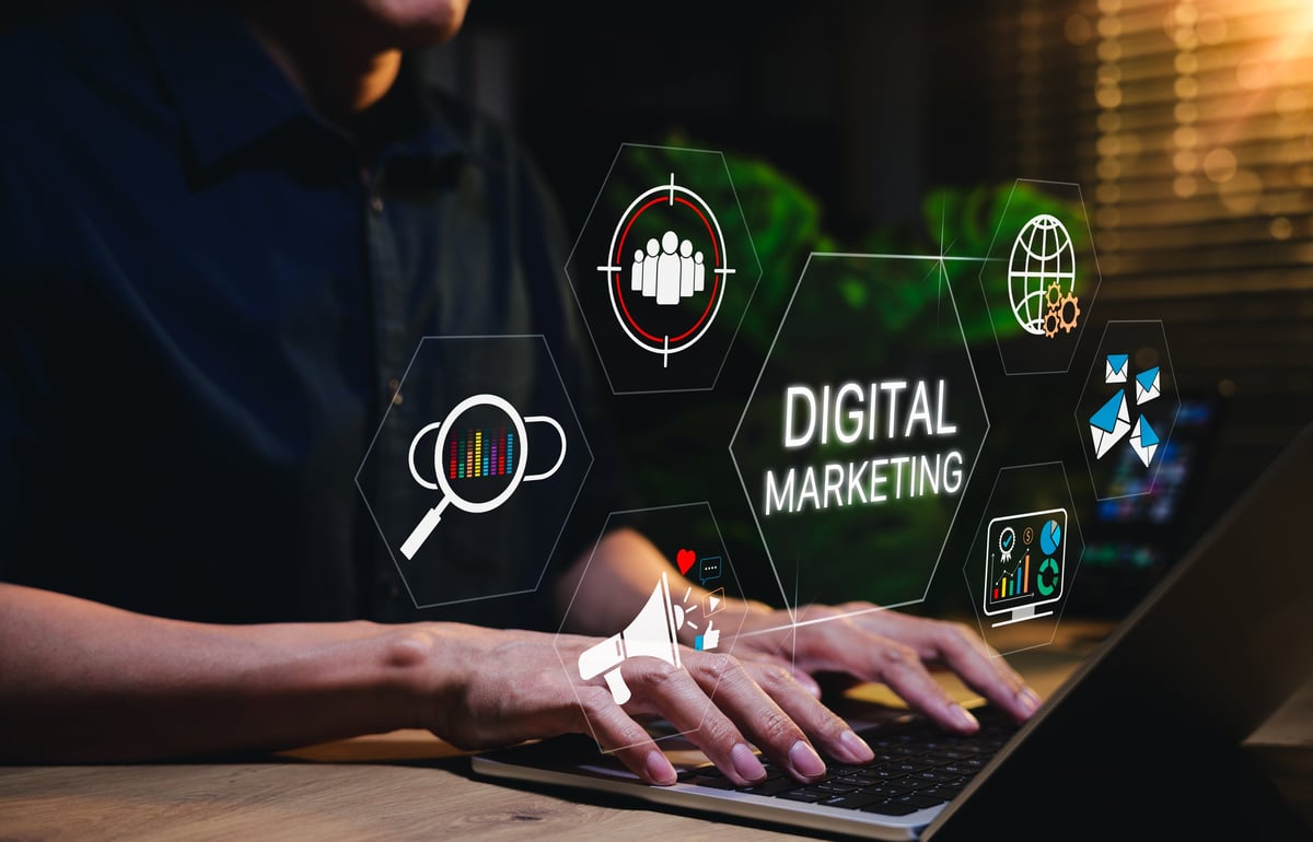 Social media marketing dashboard